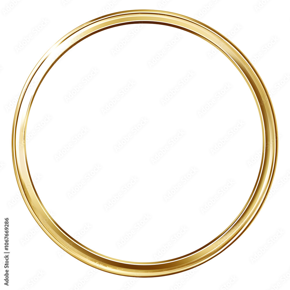 Gold circle frame. Hand Drawn geometric Gold circle frame. Hand Drawn geometric