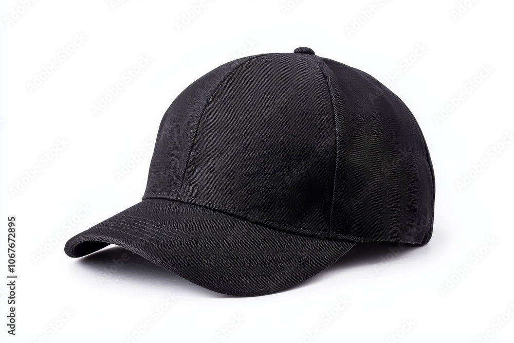 An accessory for Halloween, a witch hat with a curved crown on a white background An accessory for Halloween, a witch hat with a curved crown on a white background