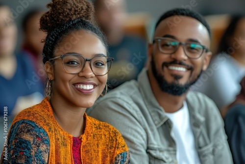 Two friends enjoy a casual conversation during a gathering in a modern indoor setting