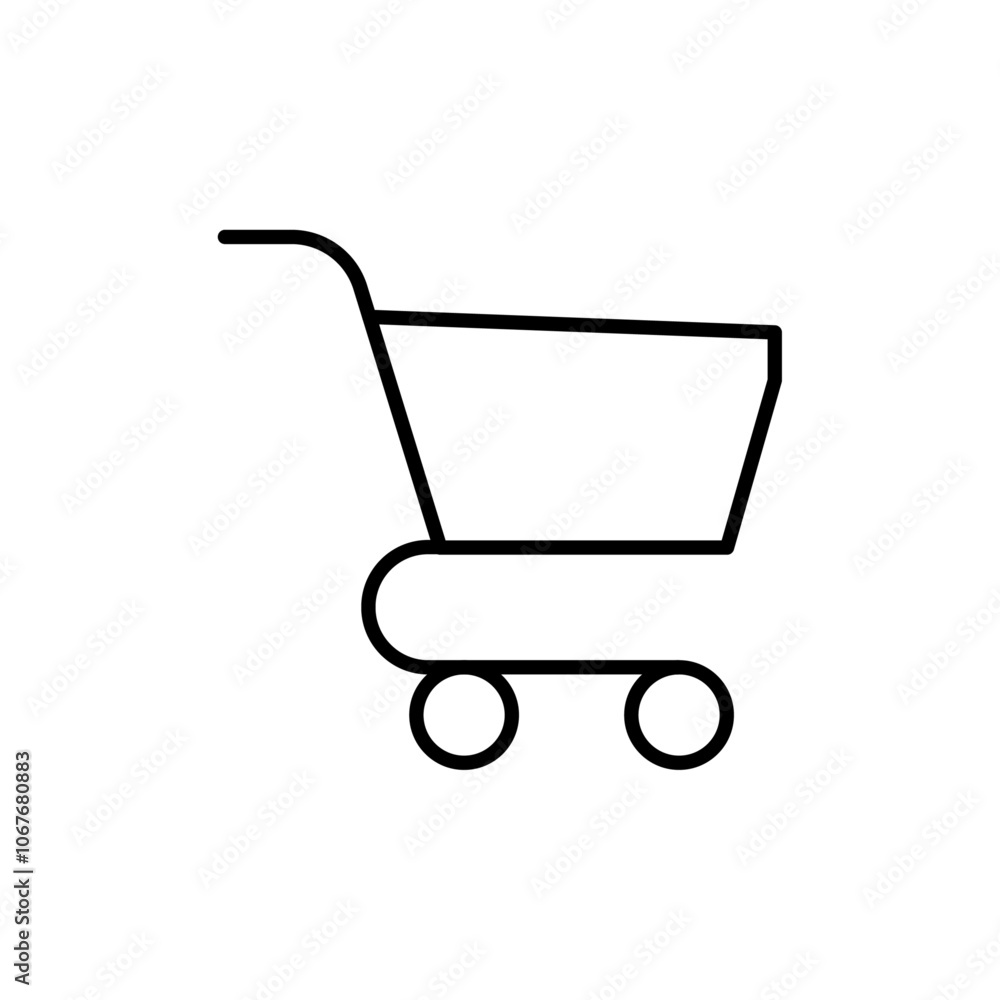 Shopping basket icon Thin line vector illustration set Shopping basket icon Thin line vector illustration set