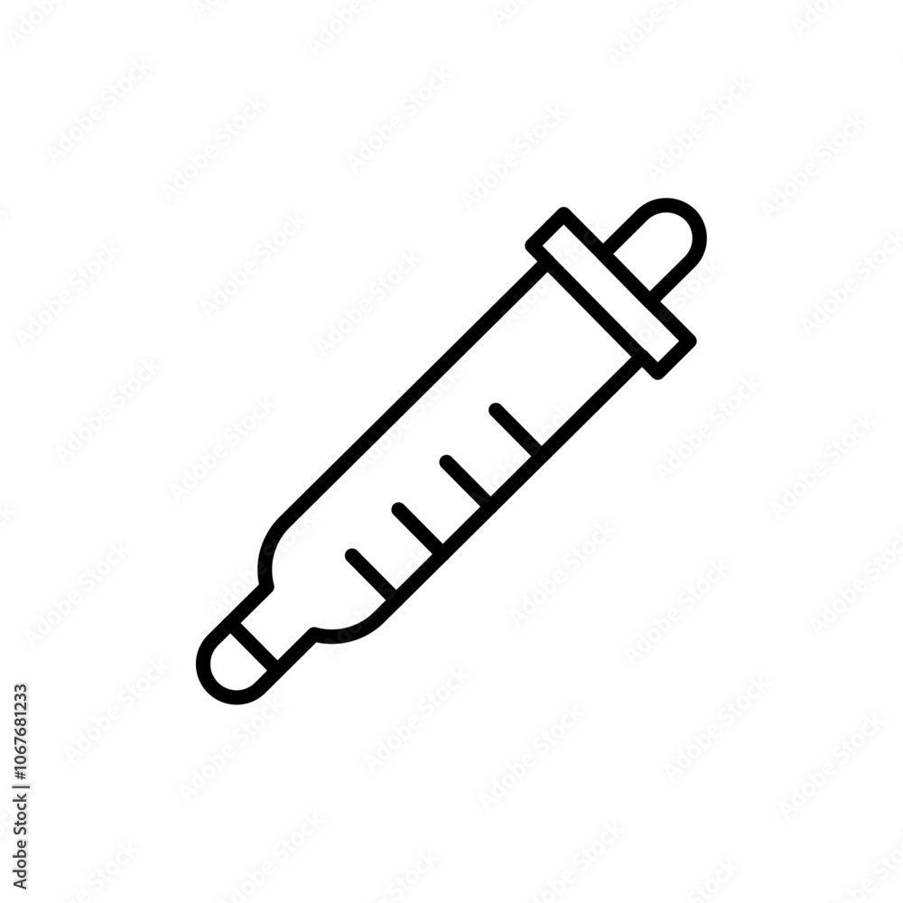 Eye dropper icon Thin line vector illustration set Eye dropper icon Thin line vector illustration set