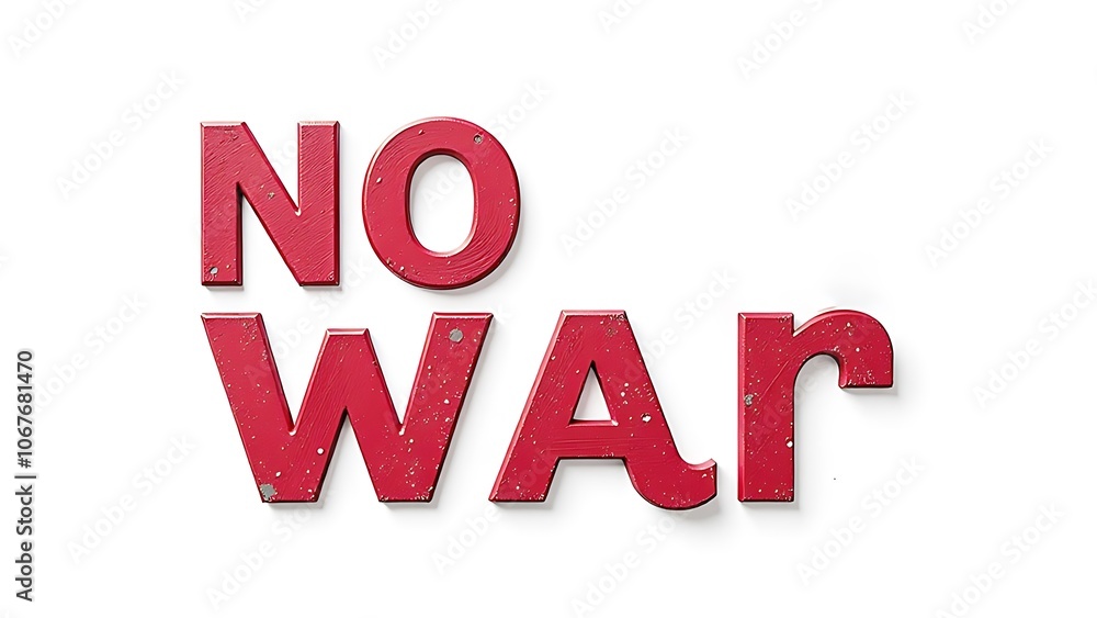 No war on a white background No war on a white background