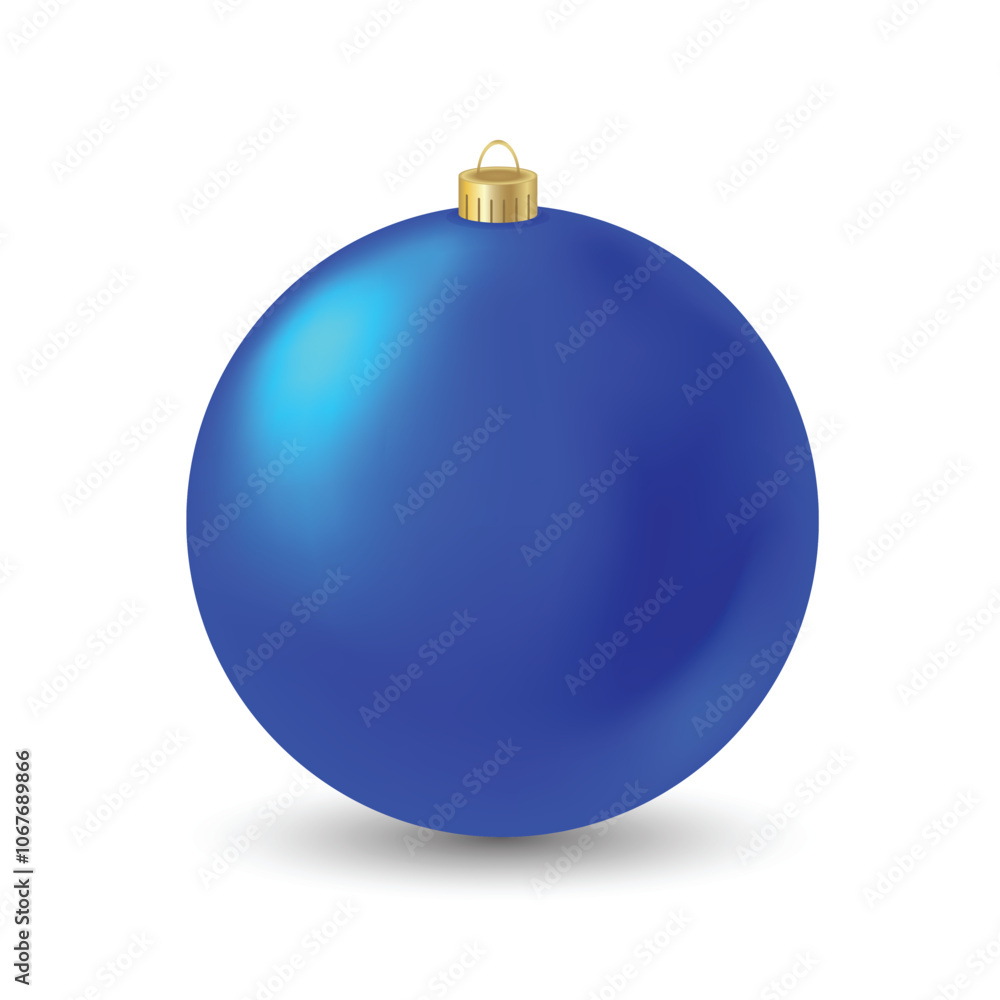 Christmas ball isolated. Blue colored new Year tree decoration. Holiday celebration design element. Christmas ball isolated. Blue colored new Year tree decoration. Holiday celebration design element.