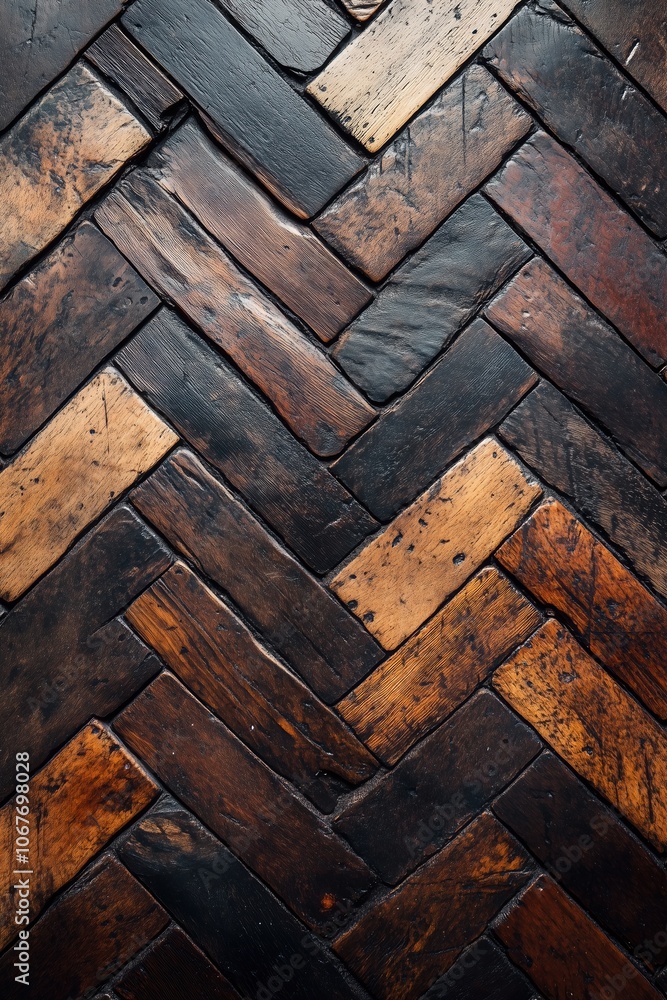 Rustic Herringbone Wood Flooring Texture Rustic Herringbone Wood Flooring Texture