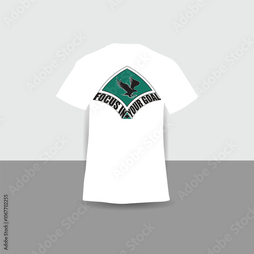 Focus in your goal inspirational quotes t-shirt design, vector quotes lettering t shirt design for print