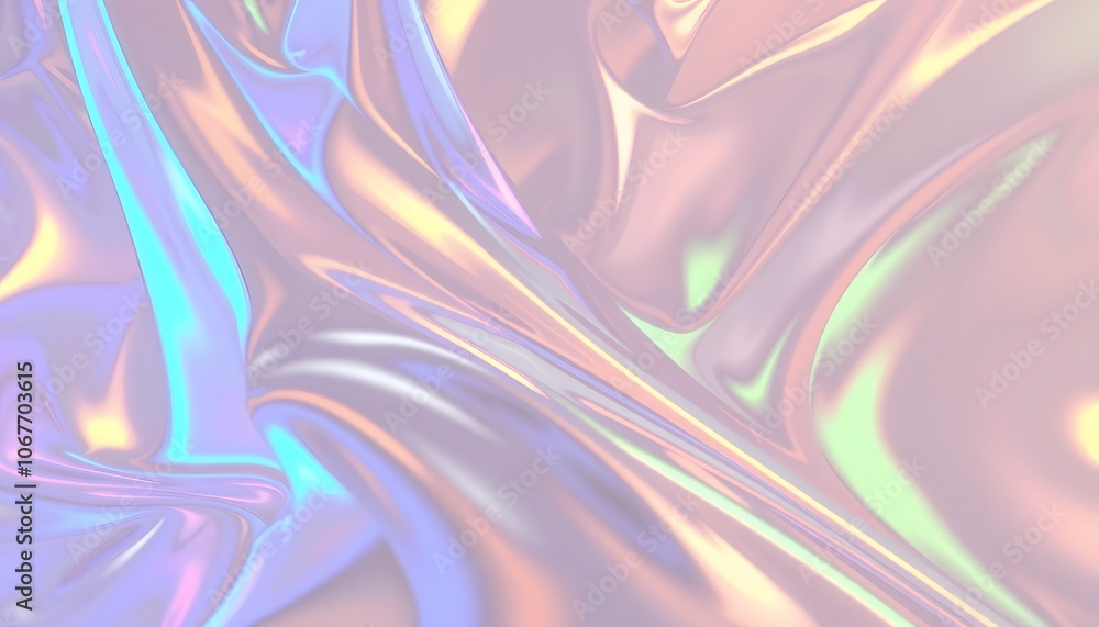 Fototapeta premium colorful futuristic holographic crystal glass effect background image wallpaper