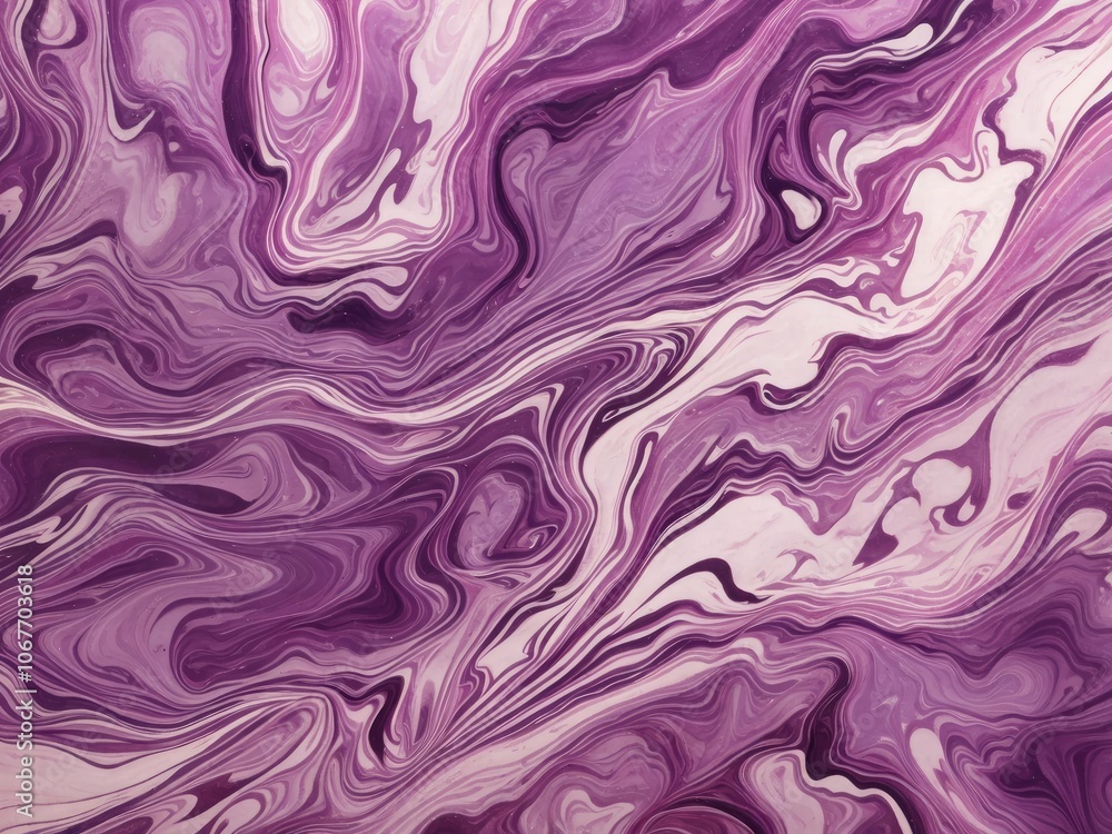 Fototapeta premium Purple Marbling Abstract Art