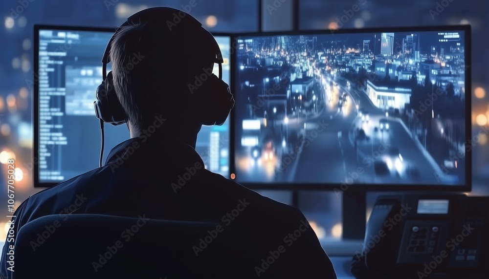 Police Dispatchers And Authorities Consult With Security Team On Cctv Monitoring And Call Center Operations For Emergency 911 Services Support. Police Dispatchers And Authorities Consult With Security Team On Cctv Monitoring And Call Center Operations For Emergency 911 Services Support.