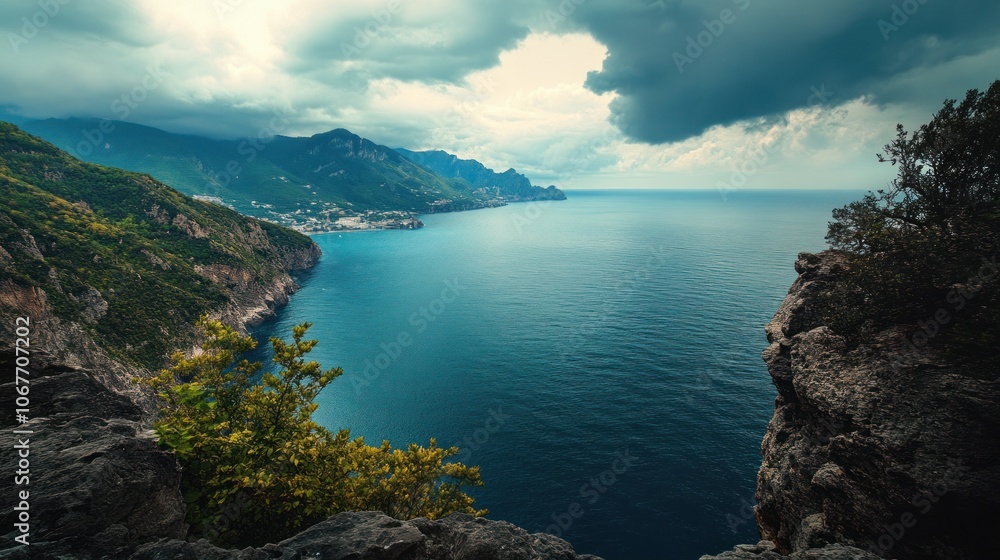 Obraz premium Serene Coastal View