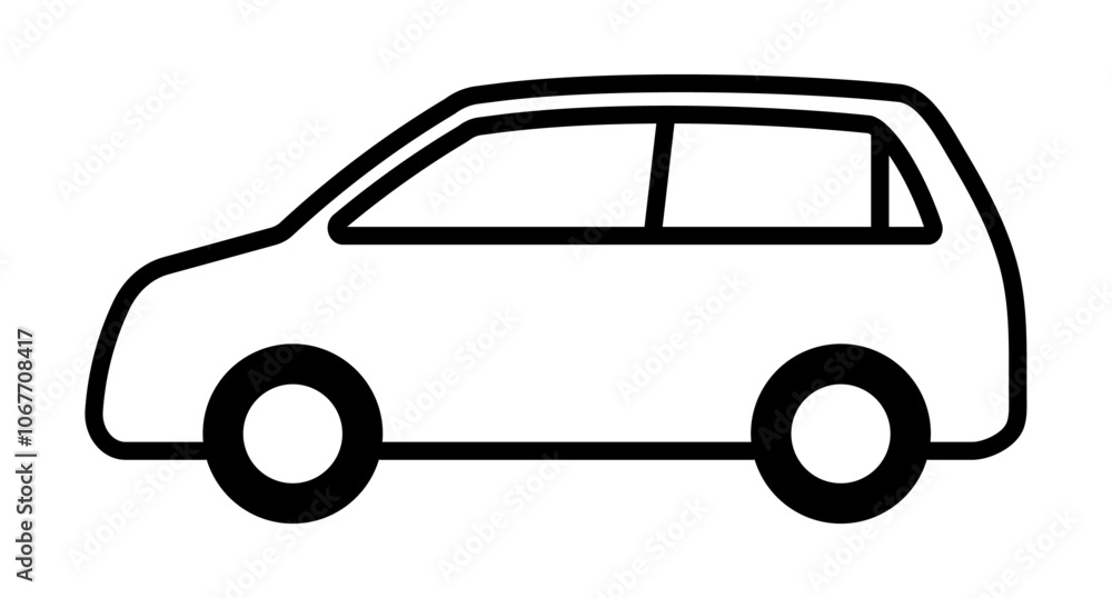 Fototapeta premium SUV車のアイコン
