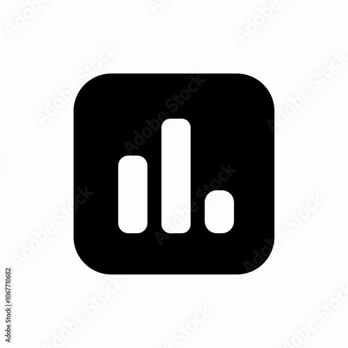 statistics chart icon sign vector photo