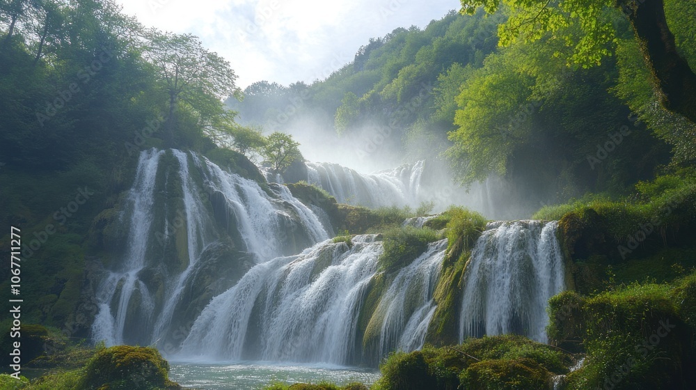 Fototapeta premium Waterfall in the forest