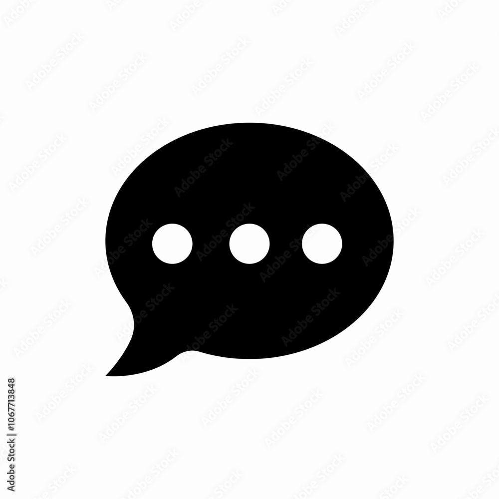 speech bubble three dots icon sign vector speech bubble three dots icon sign vector