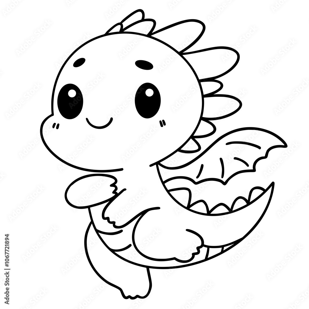 Obraz premium Cute dinosaur doodle