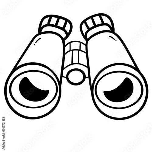 Cute binoculars doodle 