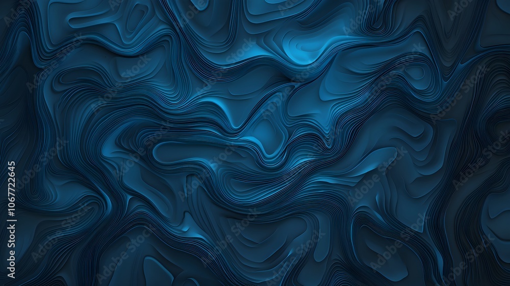 Obraz premium Abstract Blue Gradient Background with Dark Edges