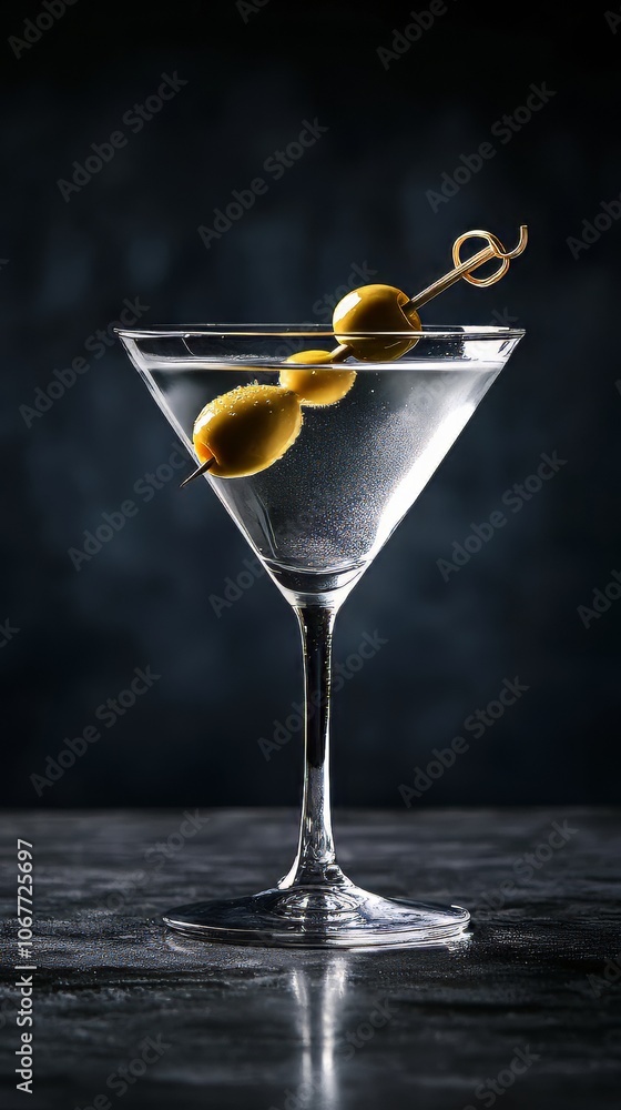 A sleek vodka martini with an olive skewer, crystal-clear liquid in a chilled glass, sharp elegance, floating in air, cinematic, hyper-detailed 8K UHD studio shot. A sleek vodka martini with an olive skewer, crystal-clear liquid in a chilled glass, sharp elegance, floating in air, cinematic, hyper-detailed 8K UHD studio shot.