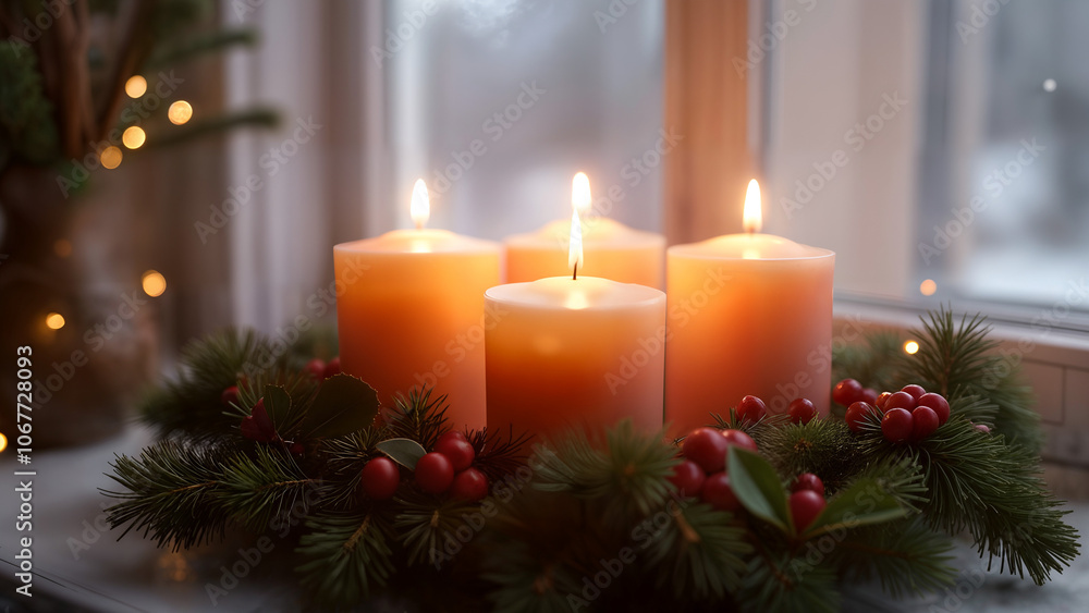 Classic Cozy Advent Background Classic Cozy Advent Background