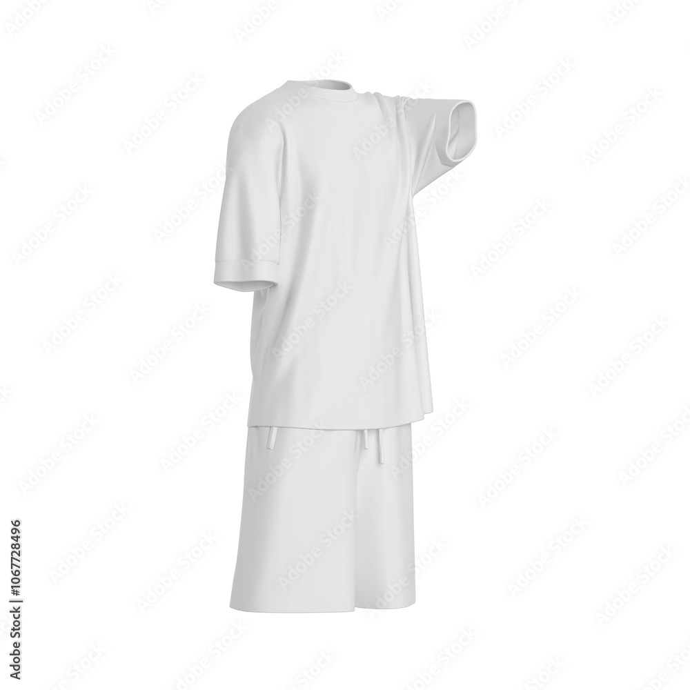 Comfortable T-Shirt and Shorts Sportswear Set with Lightweight and Breathable Fabric for Active Lifestyle Comfortable T-Shirt and Shorts Sportswear Set with Lightweight and Breathable Fabric for Active Lifestyle