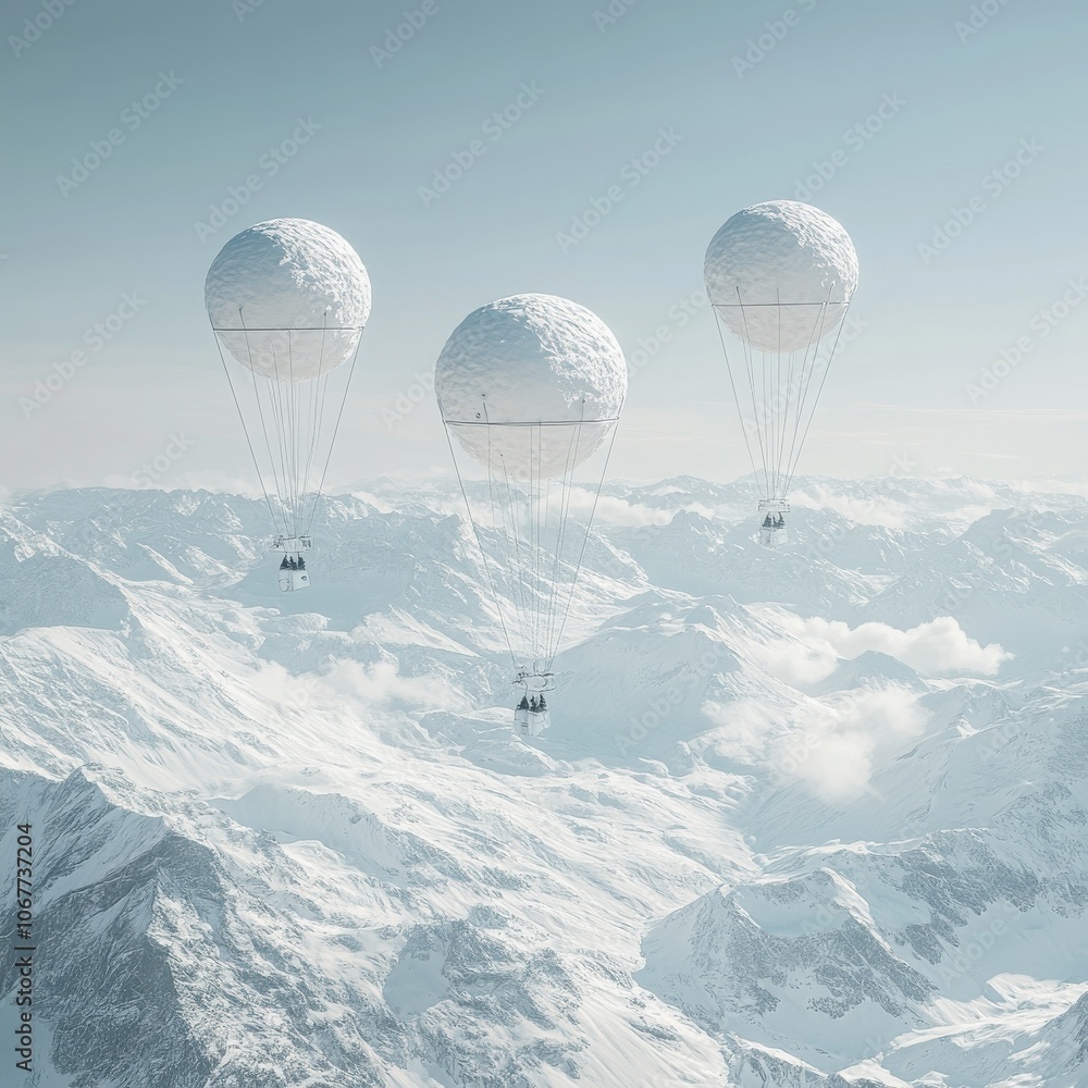 Autonomous AI-driven weather balloons monitoring climate patterns in the atmosphere: High-altitude balloons analyzing air conditions and weather changes Autonomous AI-driven weather balloons monitoring climate patterns in the atmosphere: High-altitude balloons analyzing air conditions and weather changes