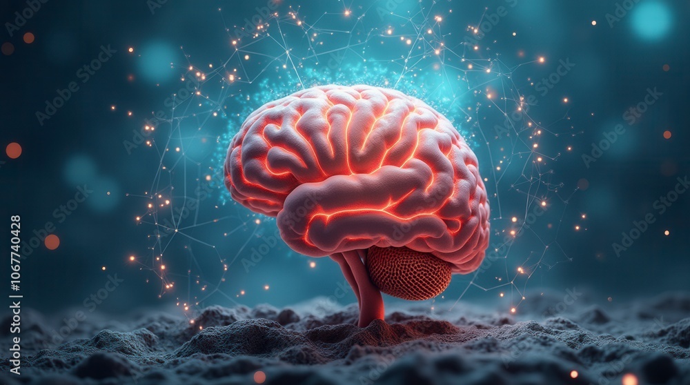 Fototapeta premium World Mental Health Day Awareness Concept Promoting Mental Wellness