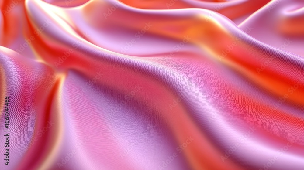 Abstract pink fabric background with soft folds and light reflections. Abstract pink fabric background with soft folds and light reflections.