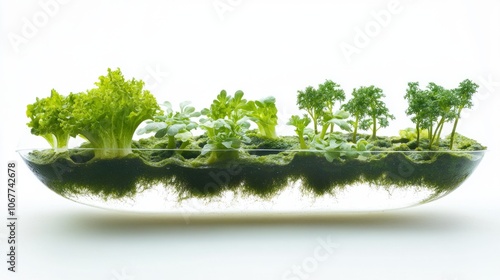 Algae cultivation system on white background shadowfree AR 169 photo