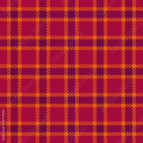 Swatch fabric texture tartan, party vector background textile. Length plaid seamless check pattern in red and bright colors.