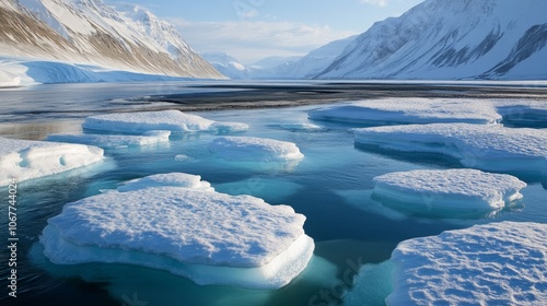 Impact of melting ice on river flow evolution photo