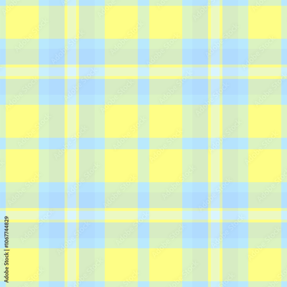 Grungy plaid textile pattern, curtain tartan fabric check. Rectangle texture background seamless vector in light and yellow colors. Grungy plaid textile pattern, curtain tartan fabric check. Rectangle texture background seamless vector in light and yellow colors.