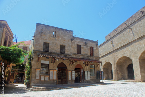 Grèce, île de Rhodes la vieille ville