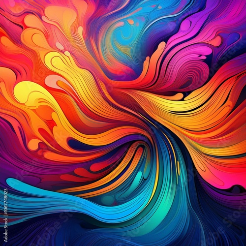 beautiful vibrant colors, ideal for backgrounds and textures; abstract multi-colored abstraction