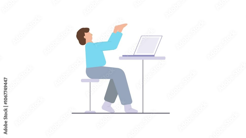 Person Engaged in Work on a Laptop at a Desk Setting Person Engaged in Work on a Laptop at a Desk Setting