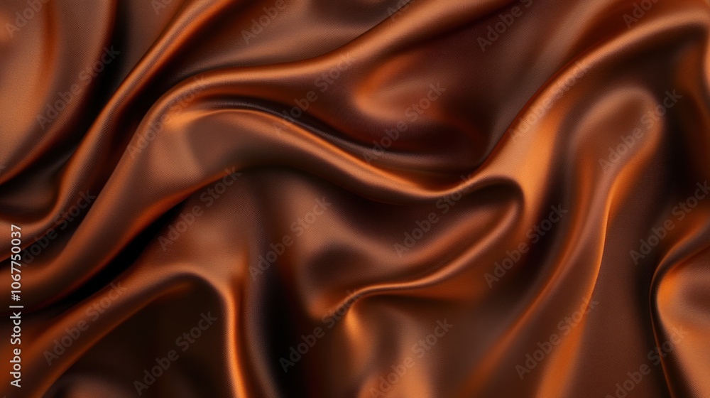Fototapeta premium Abstract Brown Satin Fabric