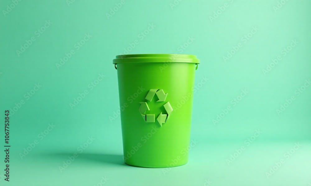 recycling bin recycle symbol minimalist design vibrant recycling bin recycle symbol minimalist design vibrant
