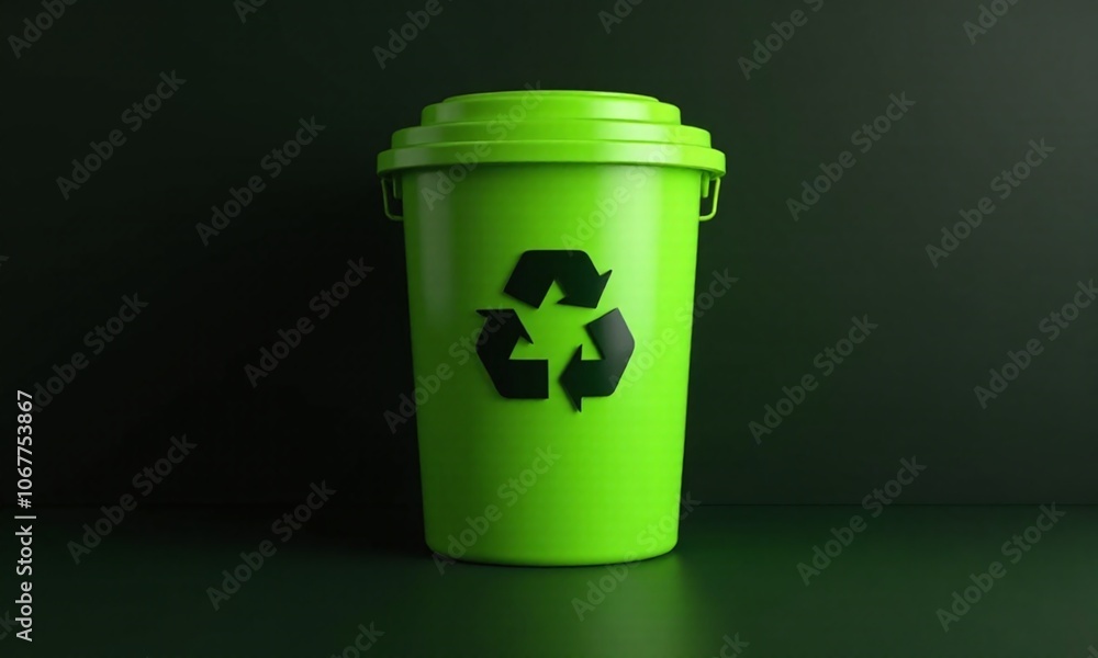 recycling bin recycle symbol minimalist design vibrant recycling bin recycle symbol minimalist design vibrant