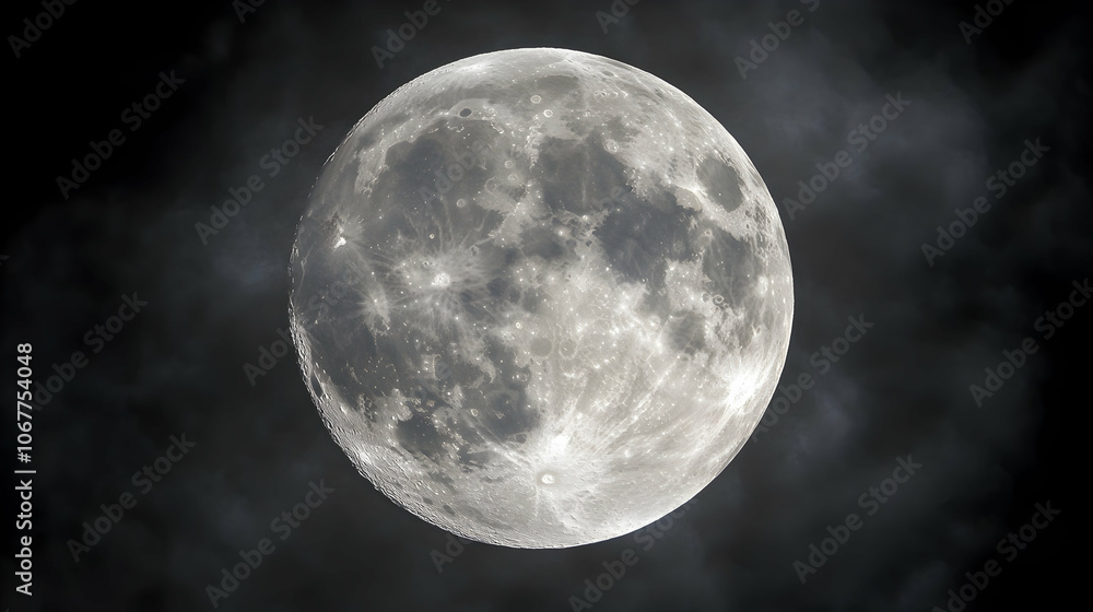 Full moon isolated on a background - Full moon isolated on a background -