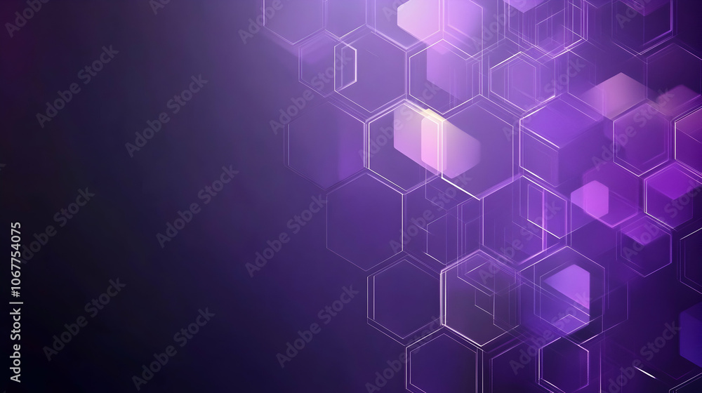 Futuristic purple hexagonal abstract geometric backdrop with copy space - Futuristic purple hexagonal abstract geometric backdrop with copy space -