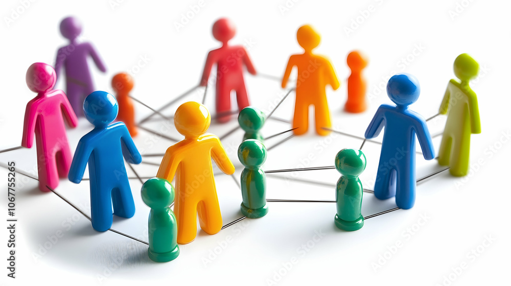 Interconnected business world with networking, analysis, customer service, teamwork, and strategy - Interconnected business world with networking, analysis, customer service, teamwork, and strategy -