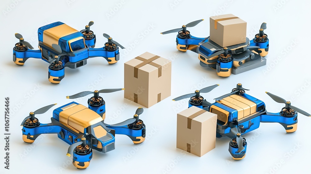 Delivery Drones Transporting Packages in an Indoor Environment Generative AI Delivery Drones Transporting Packages in an Indoor Environment Generative AI