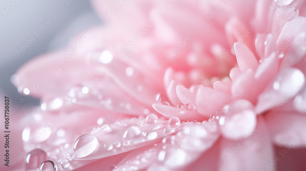 Macro photo of lower with water drops on petals, close up nature photo Macro photo of lower with water drops on petals, close up nature photo