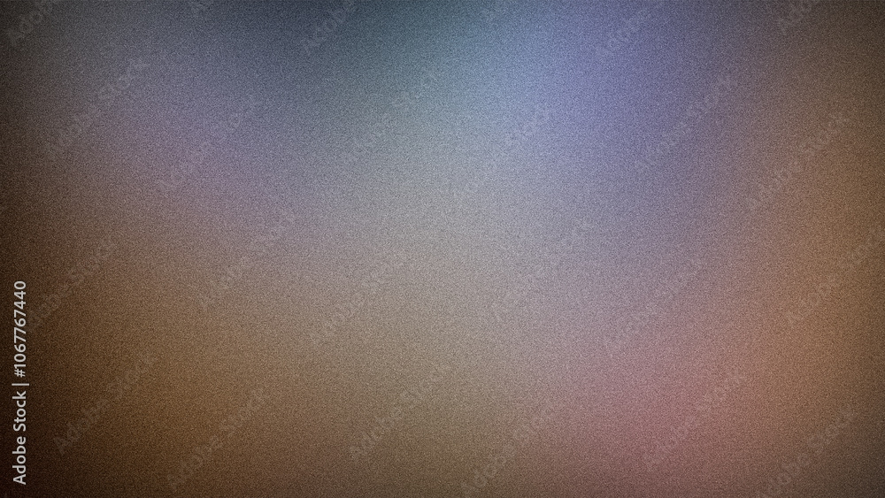 Obraz premium Abstract gradient background featuring earthy brown and subtle blue tones with a grainy texture, perfect for professional and modern designs