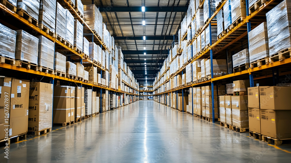 Spacious Warehouse Interior Featuring Private Storage Units for Optimal Organization and Efficiency