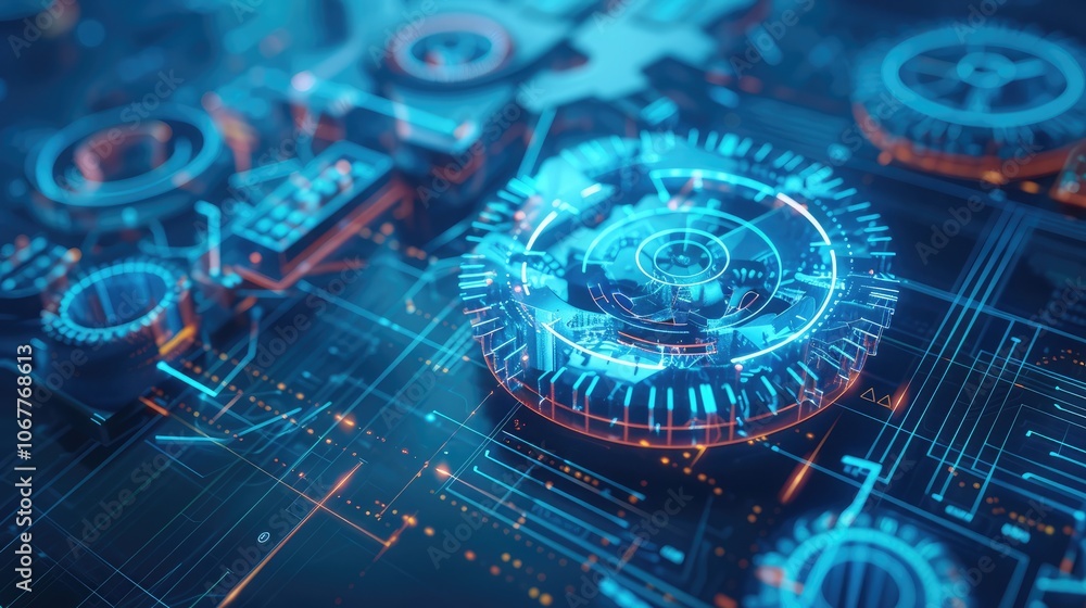 in the abstract industrial technology background We draw 3D models of abstract geometric details using a computer software interface. in the abstract industrial technology background We draw 3D models of abstract geometric details using a computer software interface.