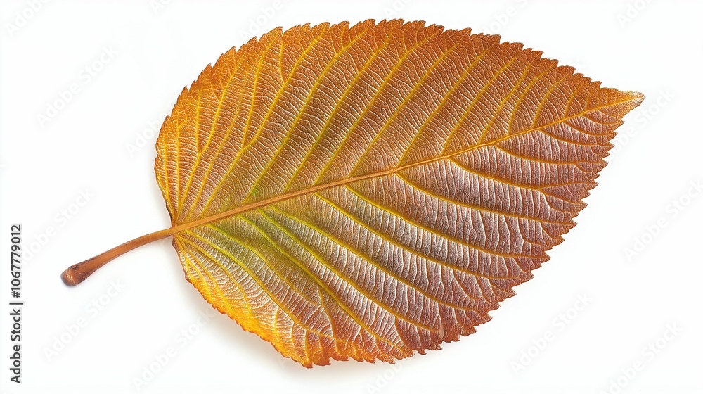 hazelnut leaf, isolated on white background hazelnut leaf, isolated on white background
