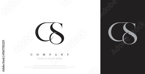 Initial CS Logo Design Vector 