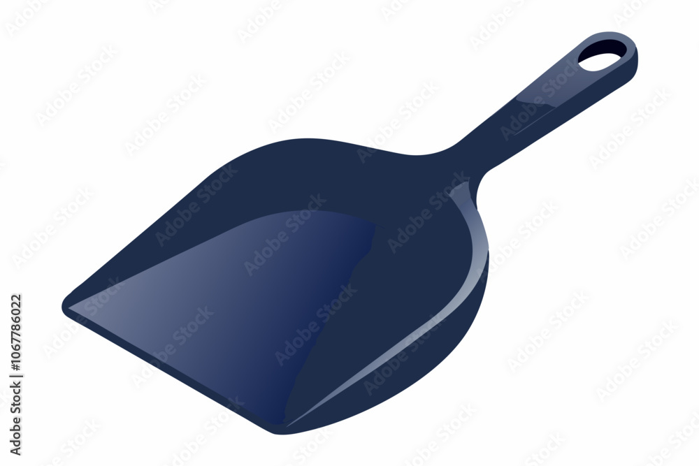 plastic scoop for cleaning on a white background vector illustration plastic scoop for cleaning on a white background vector illustration