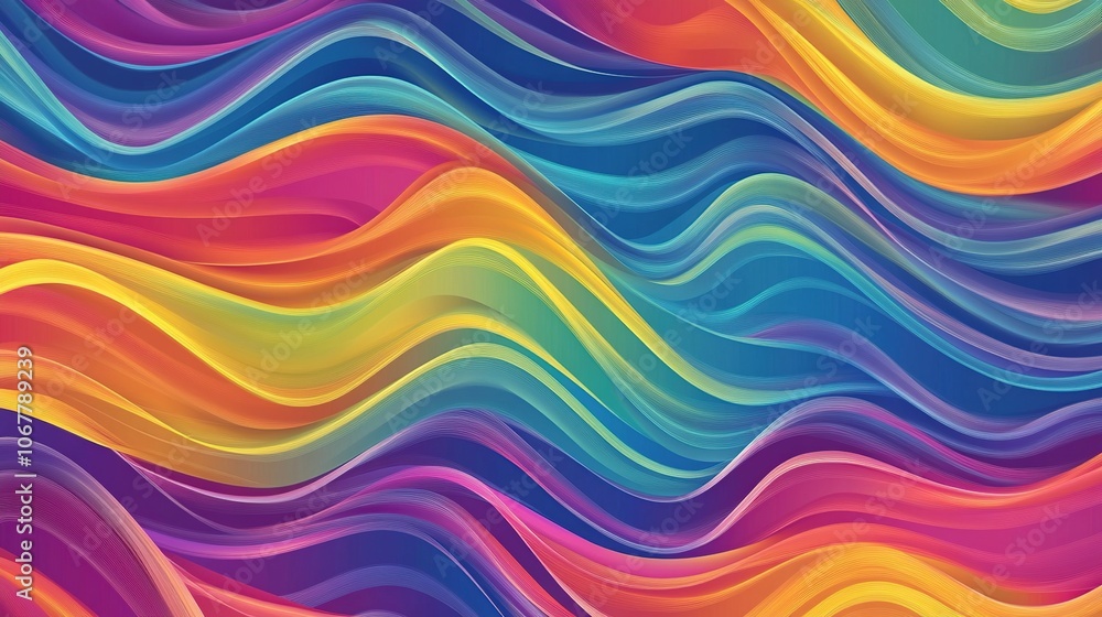 Abstract Colorful Wavy Pattern Abstract Colorful Wavy Pattern