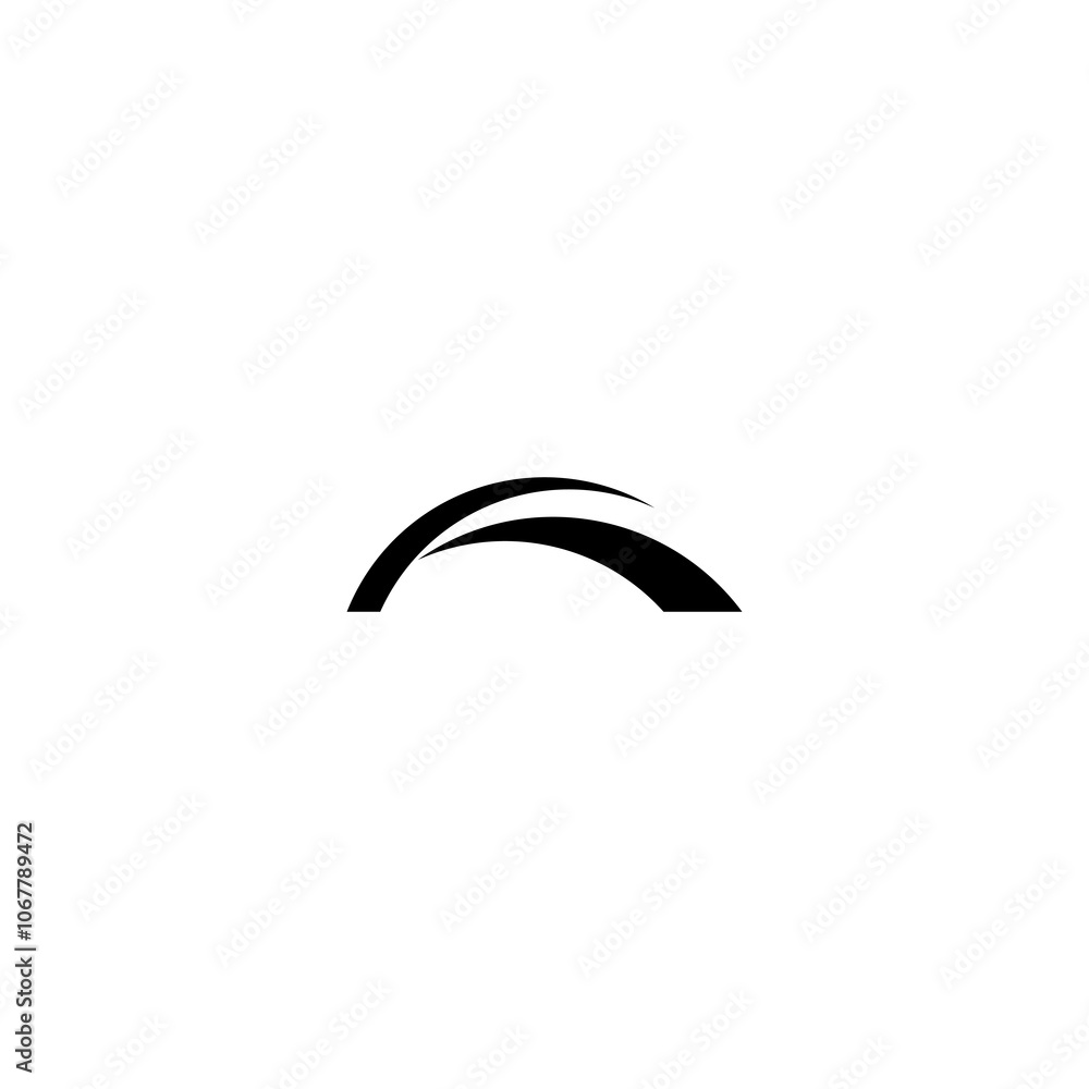 Black abstract logo design template. isolated on white background Black abstract logo design template. isolated on white background