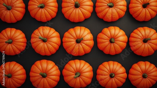 Orange Pumpkins Pattern